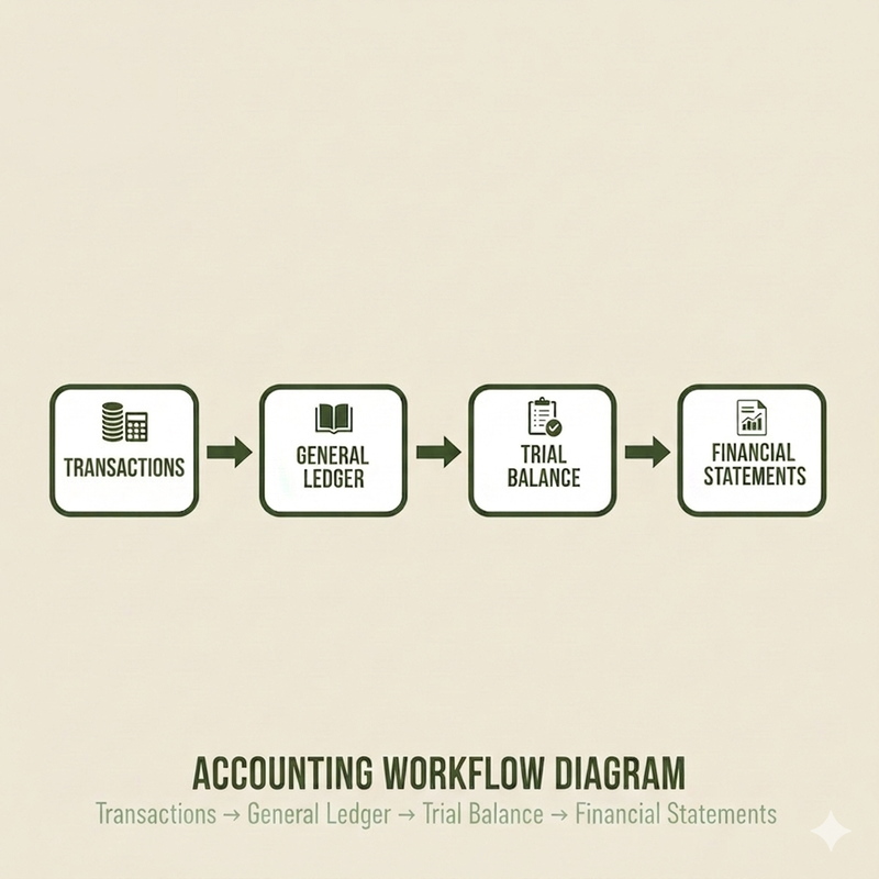 Accounting Workflow from GL to Financial Statements