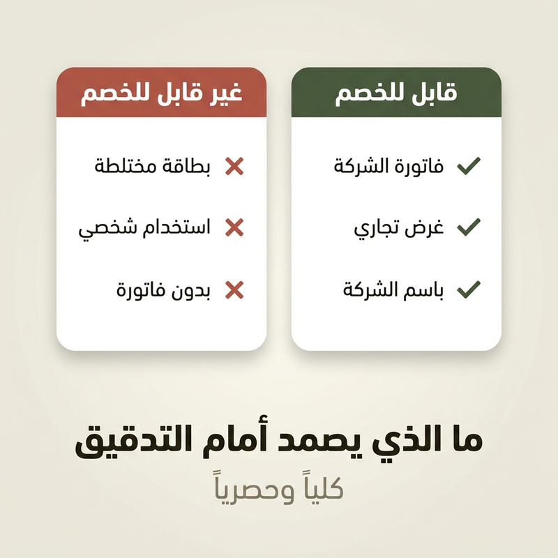 النفقات القابلة للاستقطاع مقابل النفقات غير القابلة للاستقطاع عند فصل الشؤون المالية التجارية عن الشخصية