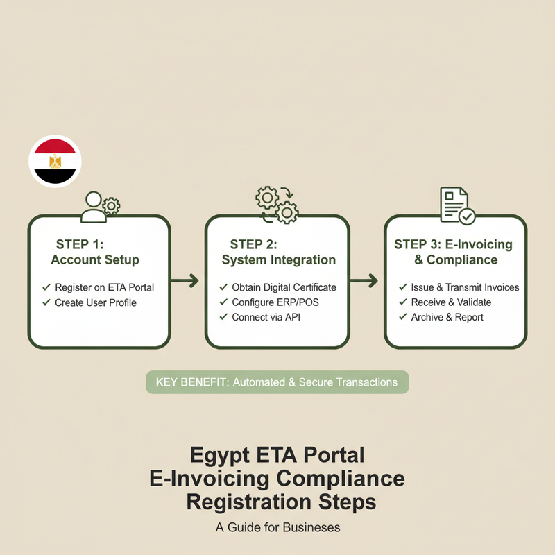 Egypt's ETA Portal Simplified: Real-Time E-Invoicing and E-Receipt