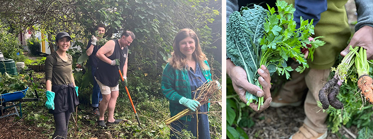 Happy Members from the Addison Road Community Garden