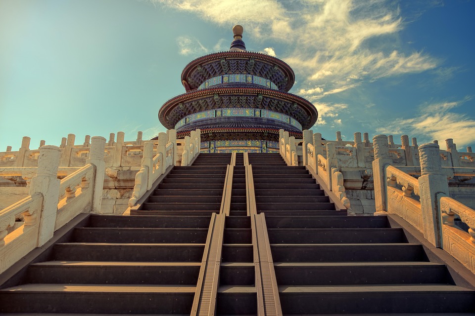 Beijing, Temple Of Heaven, Stairs, Temple, Historically