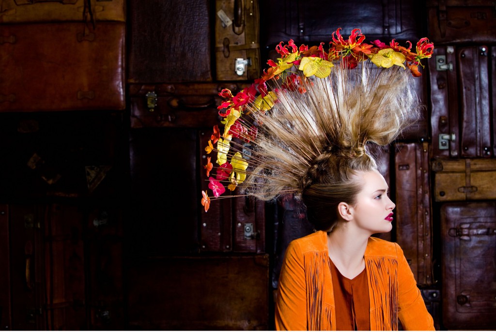 Flower hair piece