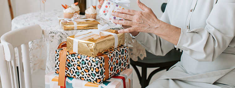 Woman Holding Gift