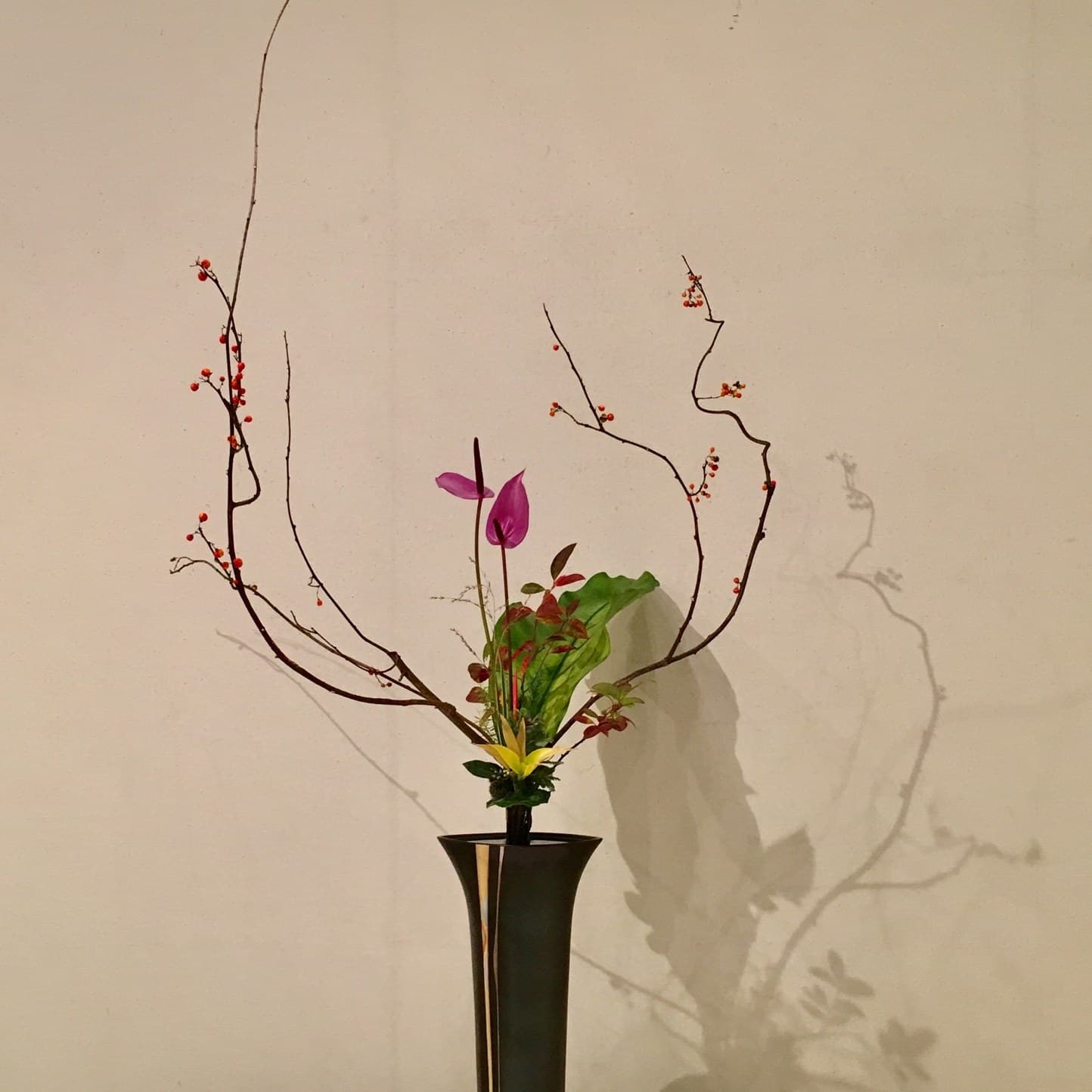 Rikka-style ikebana arrangement