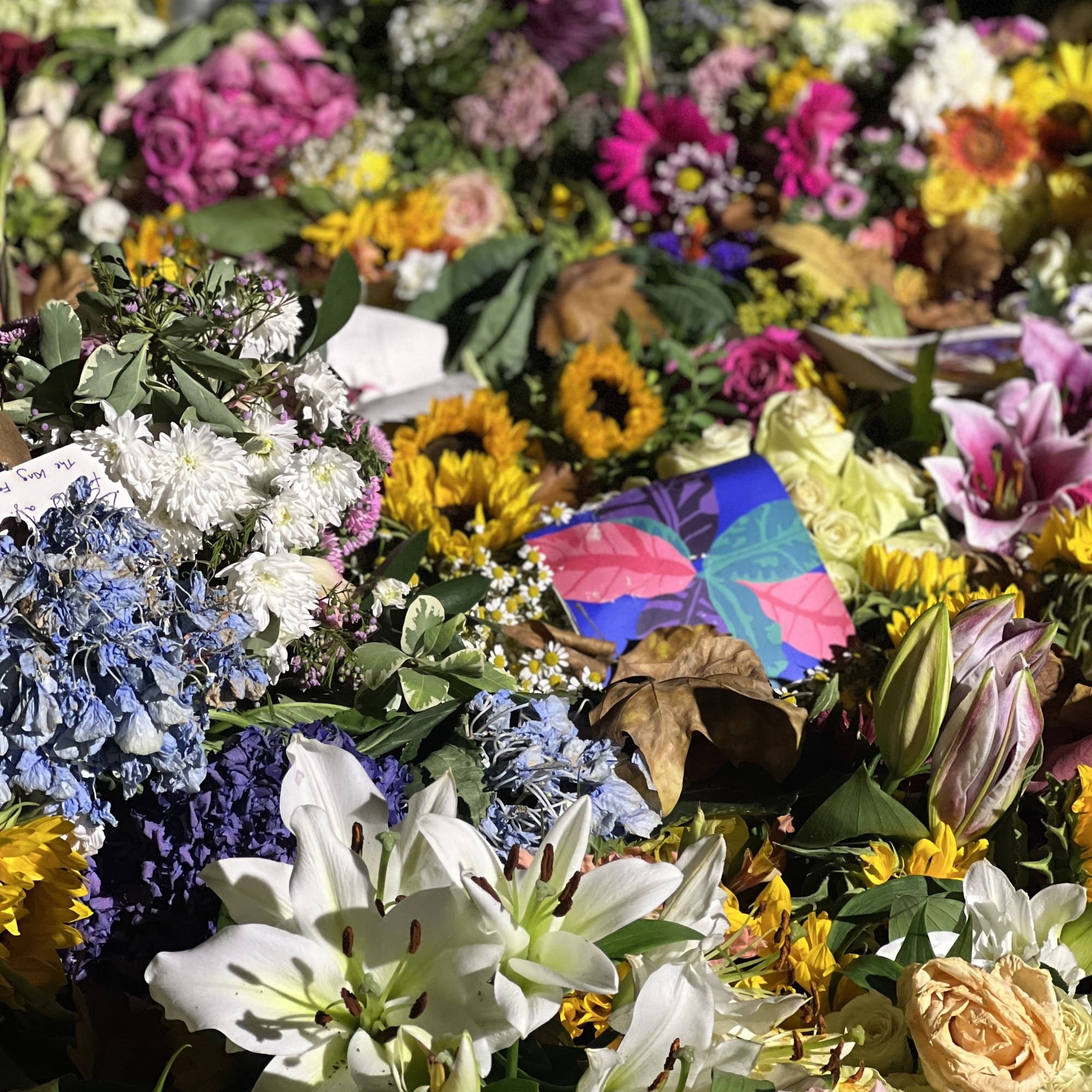 Floral tributes to Queen Elizabeth II in Green Park, London, September 2022
