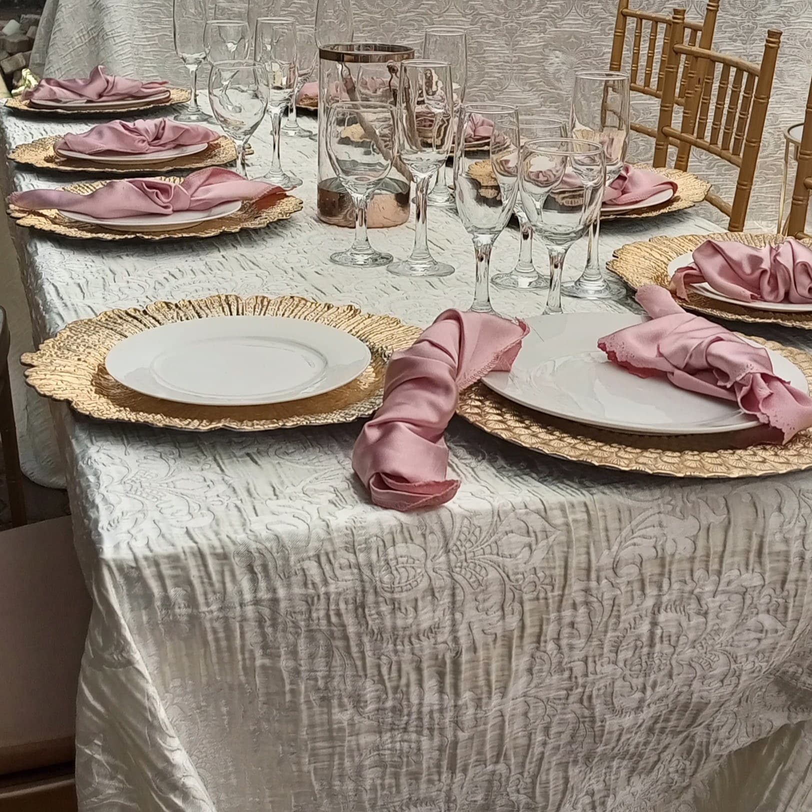 Table set for a birthday meal