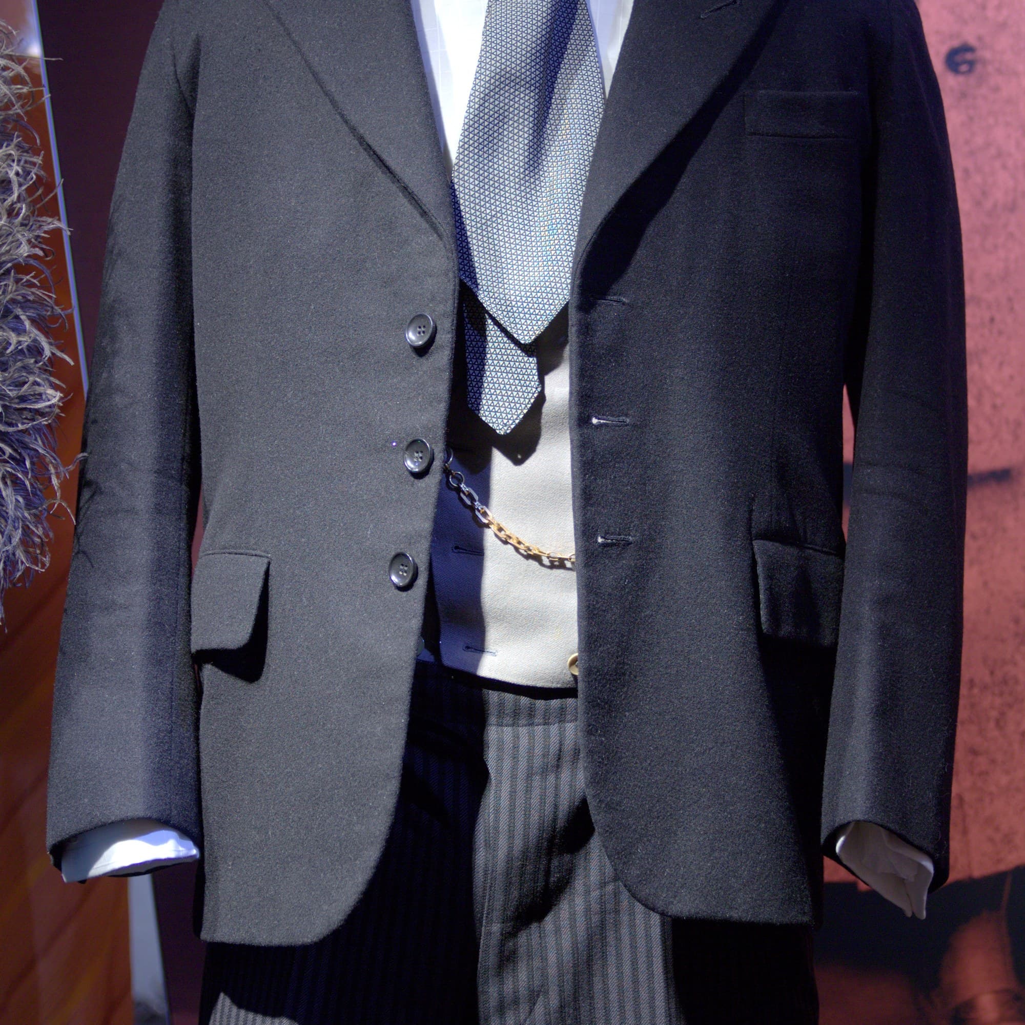 Dark suit on a mannequin