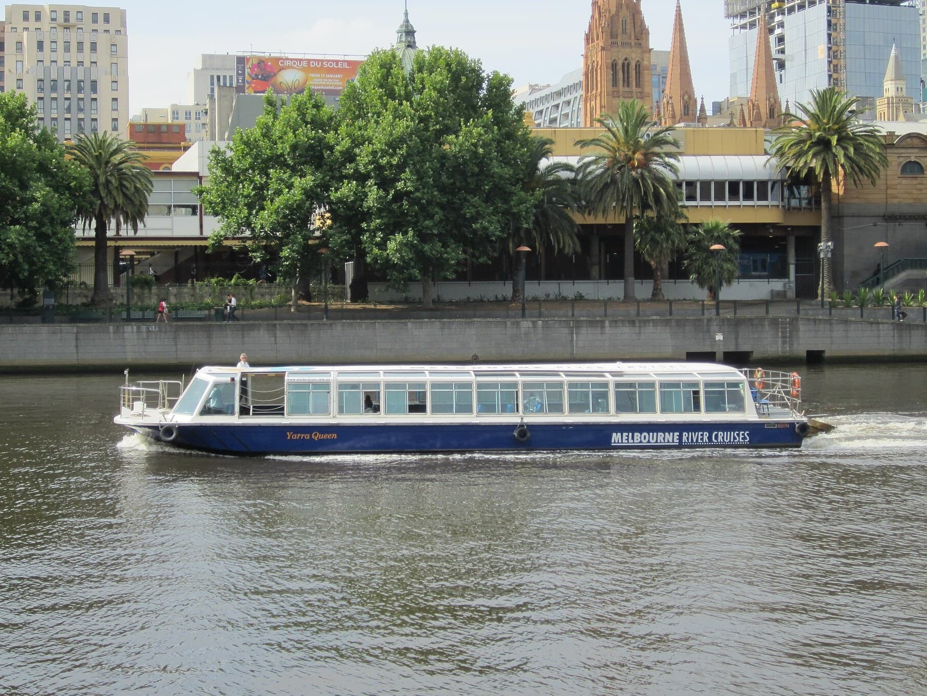 River cruise boat on the Yarra in Melbourne