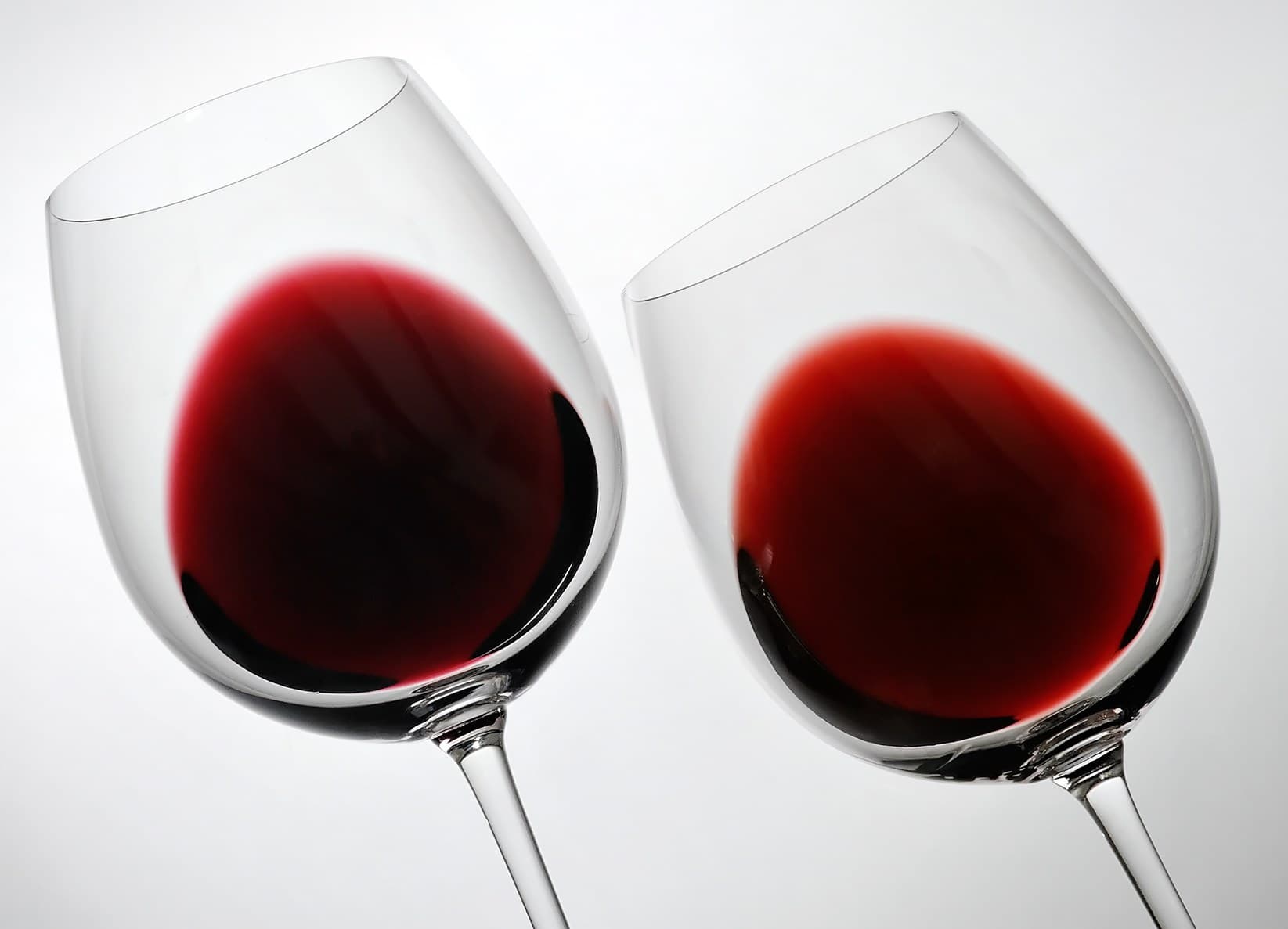 Two glasses of red wine