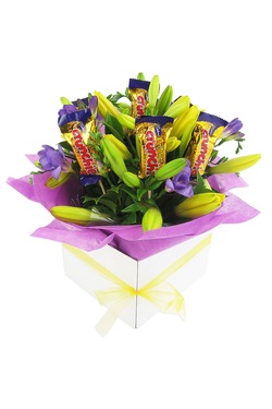 mix of lilies and freesia's