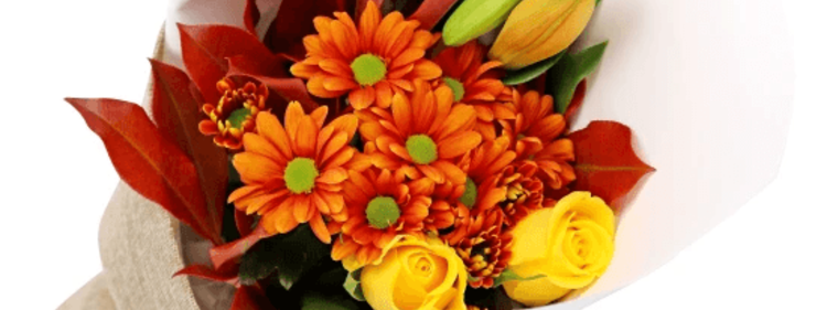Bouquet of Red and Yellow Flowers