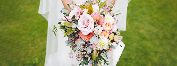 Bride Holding Wedding Bouquet