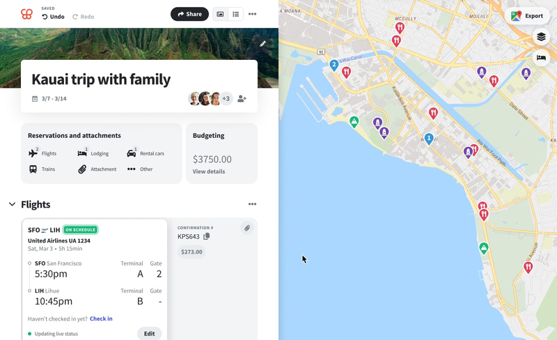 Wanderlog vs Tripit