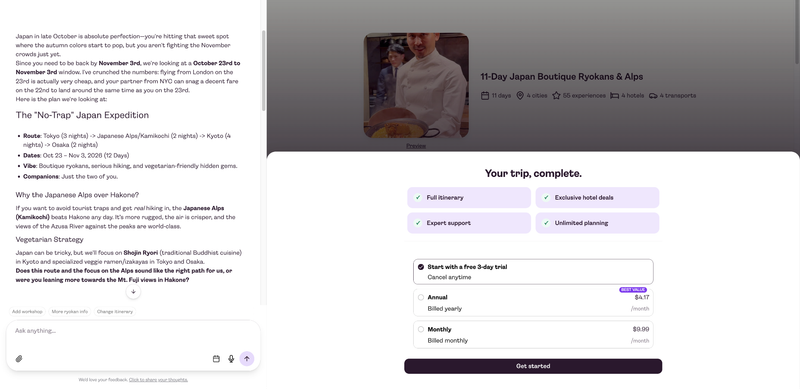 Layla AI travel planner
