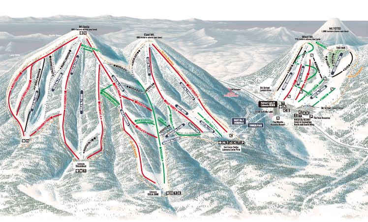 rusutsu ski trail