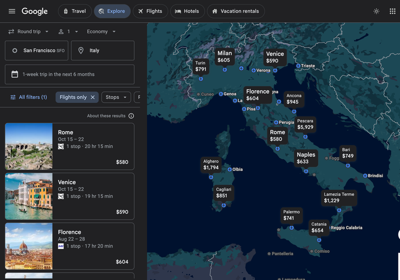 Google Flights alternatives