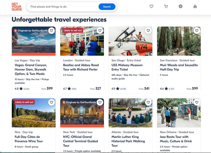 getyourguide review and alternatives