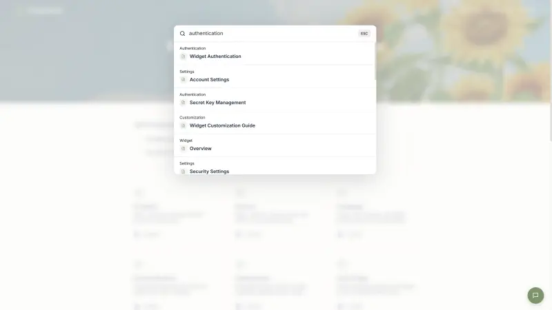 Help Center Search Product Screenshot