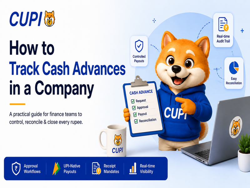 How to track cash advances in a company