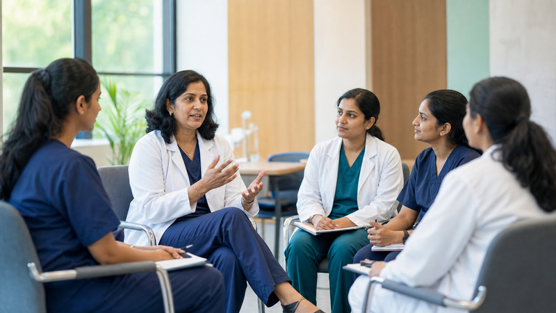 Medical education officials reviewing updated faculty regulations