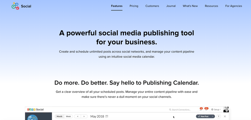 Zoho social