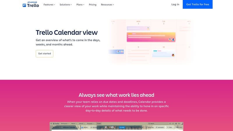 Trello (Calendar view + editorial calendar)