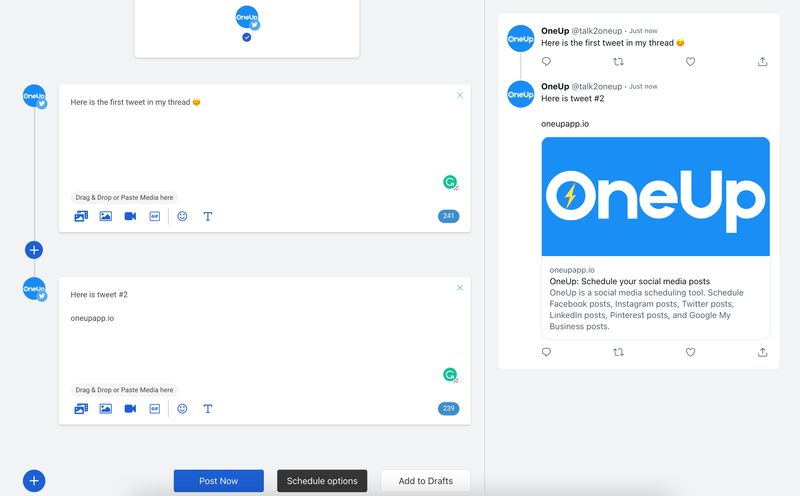 Twitter thread scheduler