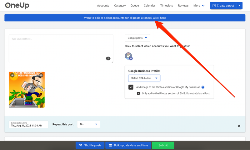 Mass post images to Google Business locations