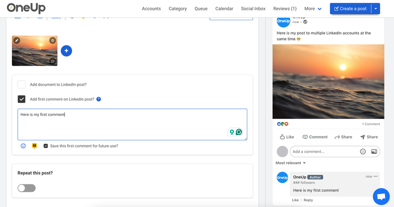 post to multiple LinkedIn personal profiles at the same time