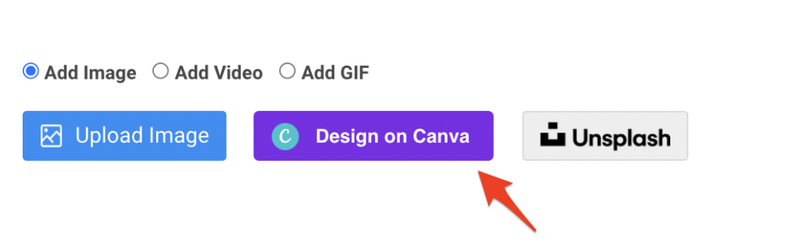 Social media scheduling tool with Canva integration