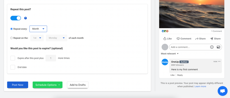 post to multiple LinkedIn company pages at the same time