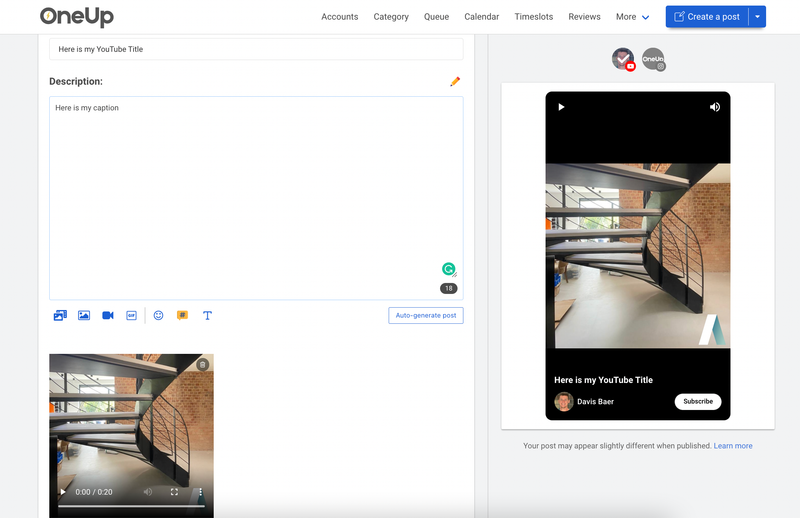 Schedule video to Instagram Reels, YouTube Shorts, and TikTok at the same time