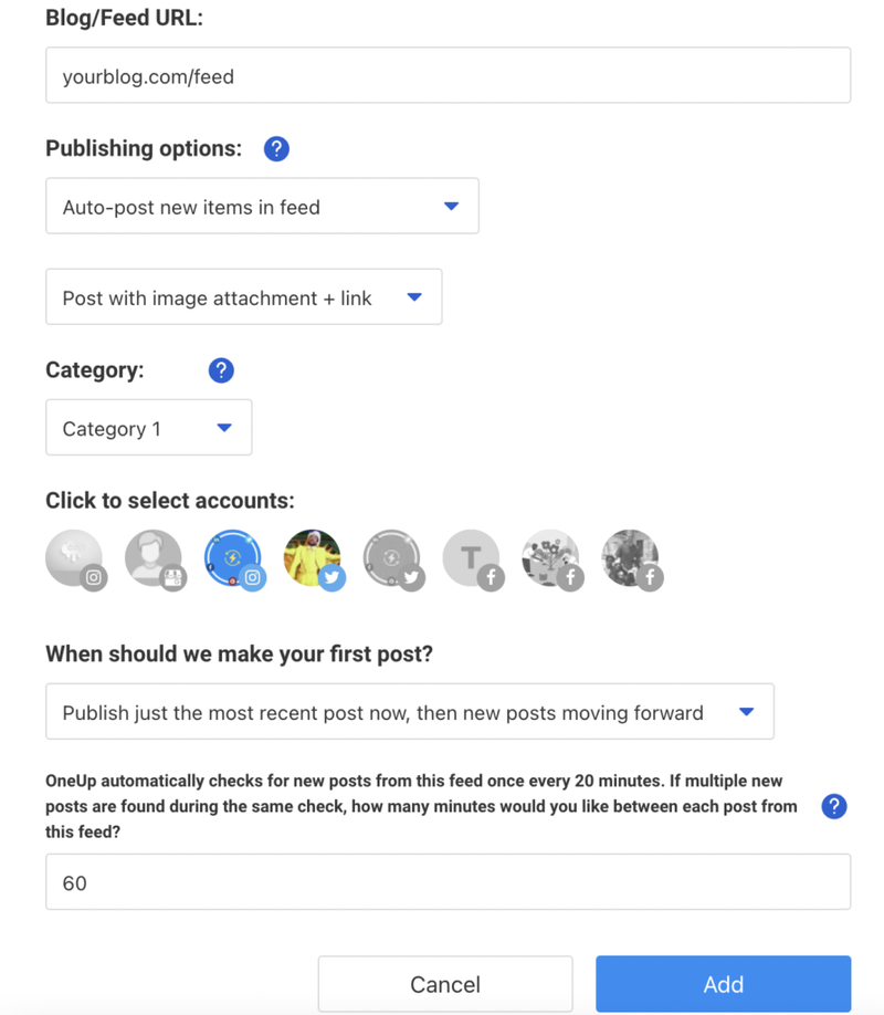 Auto-post to social media from RSS feeds