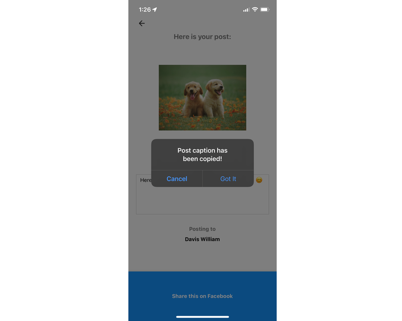 FB profile scheduling tool