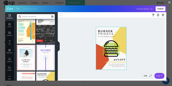 social media tool with canva integration