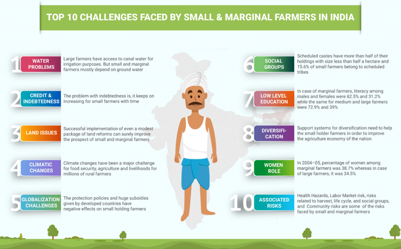 Top 10 challenges faced by small and marginal farmers in India