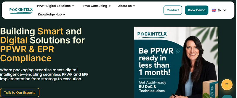 Packintelx homepage