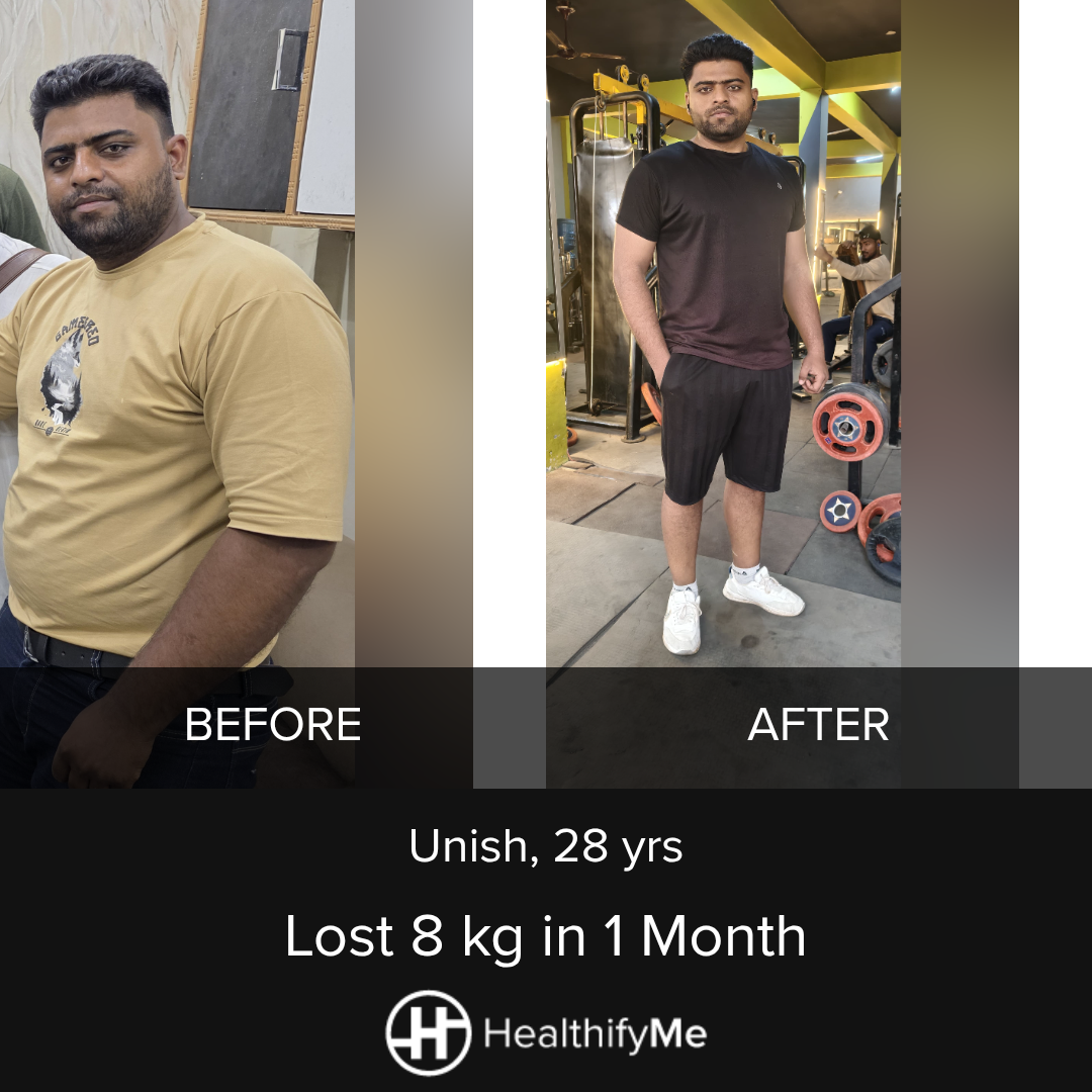 Agra App Guidance Story: 8 kg Down in 1 Month