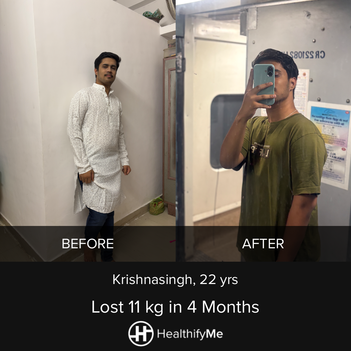 Buldhana Calorie-Deficit Story: 11 kg Down in 4.5 Months