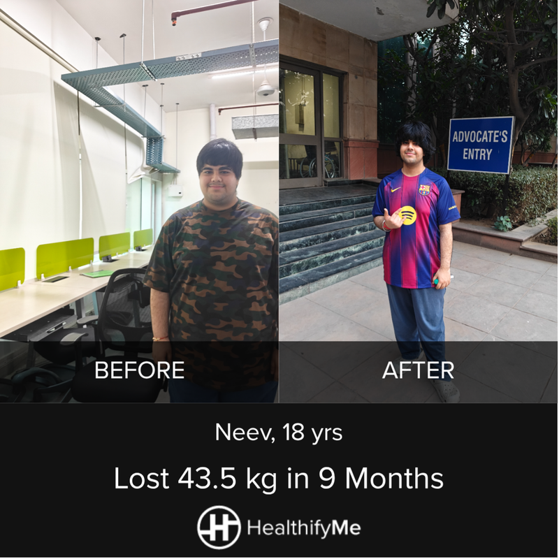 Delhi Teen Transformation Story: 43.5 kg Down in 9 Months