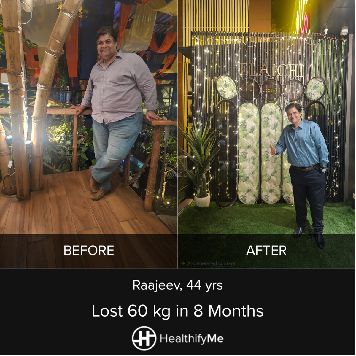 Mumbai Metabolic Transformation Story: 60 kg Down in 8 Months