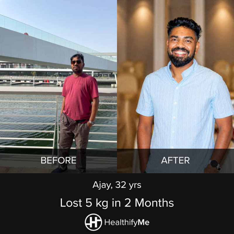 Muscat Support Story: 5 kg Down in 2 Months