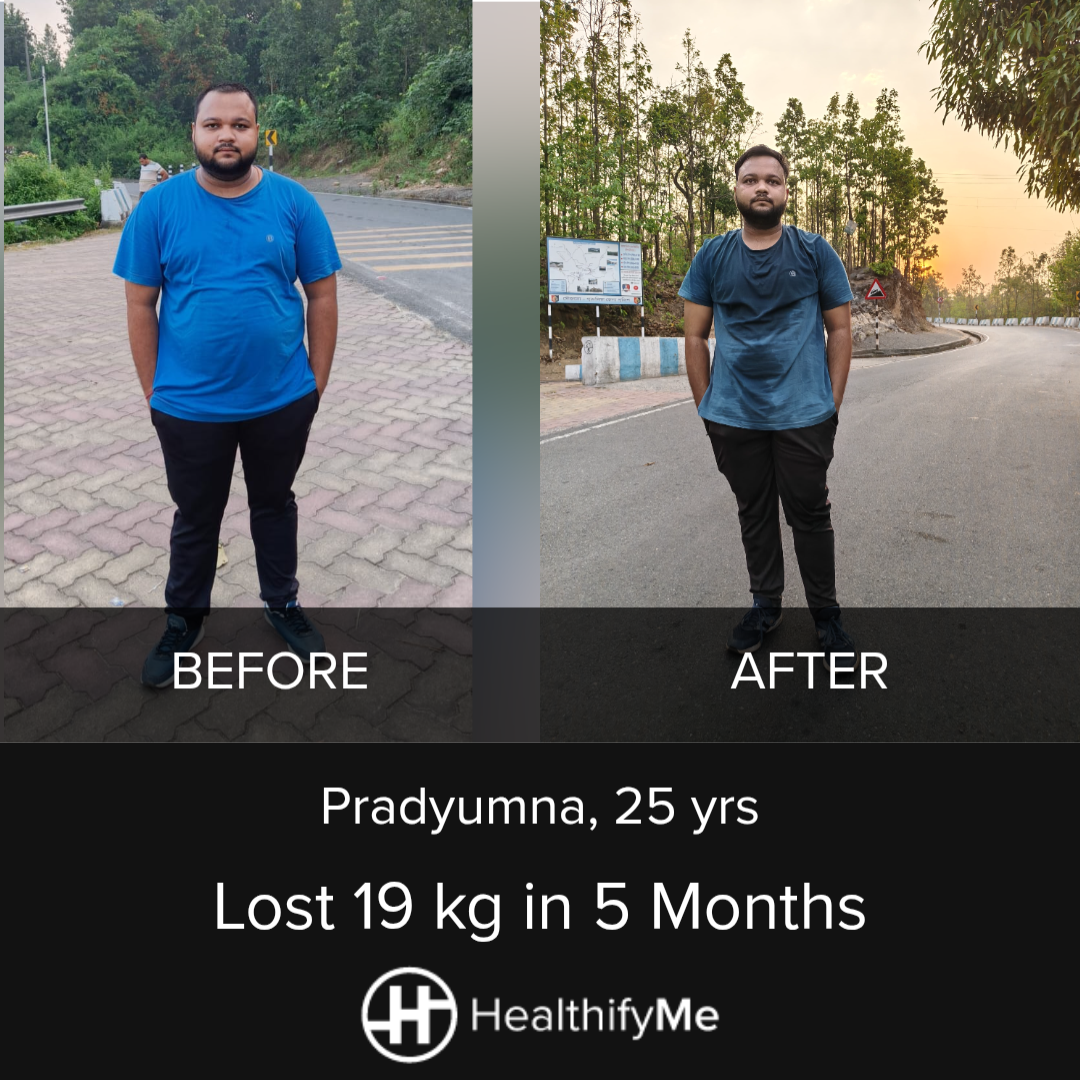Patardi Weight-Loss Story: 19 kg Down with Consistent Effort