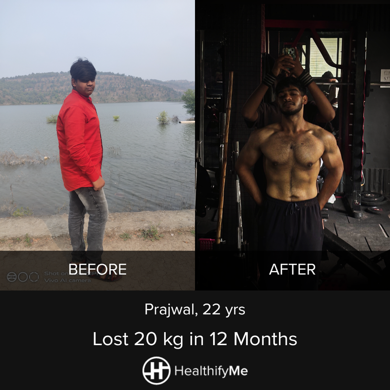 Pune Fat-Loss and Muscle-Gain Story: 20 kg Down in 12 Months