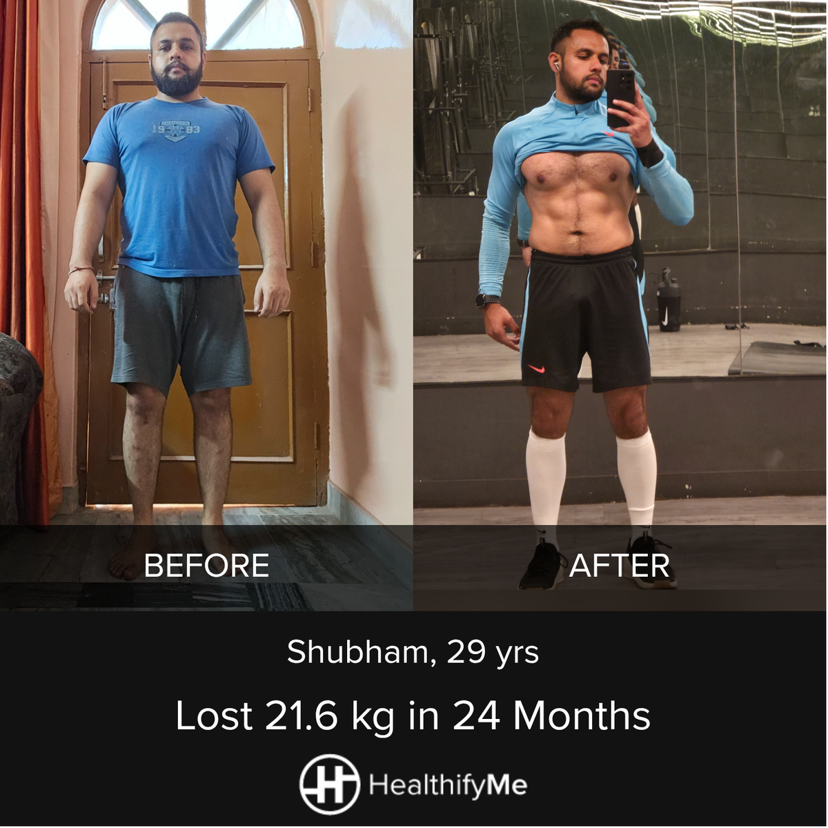 Rupnagar Injury Recovery Story: 21.6 kg Down in 24 Months