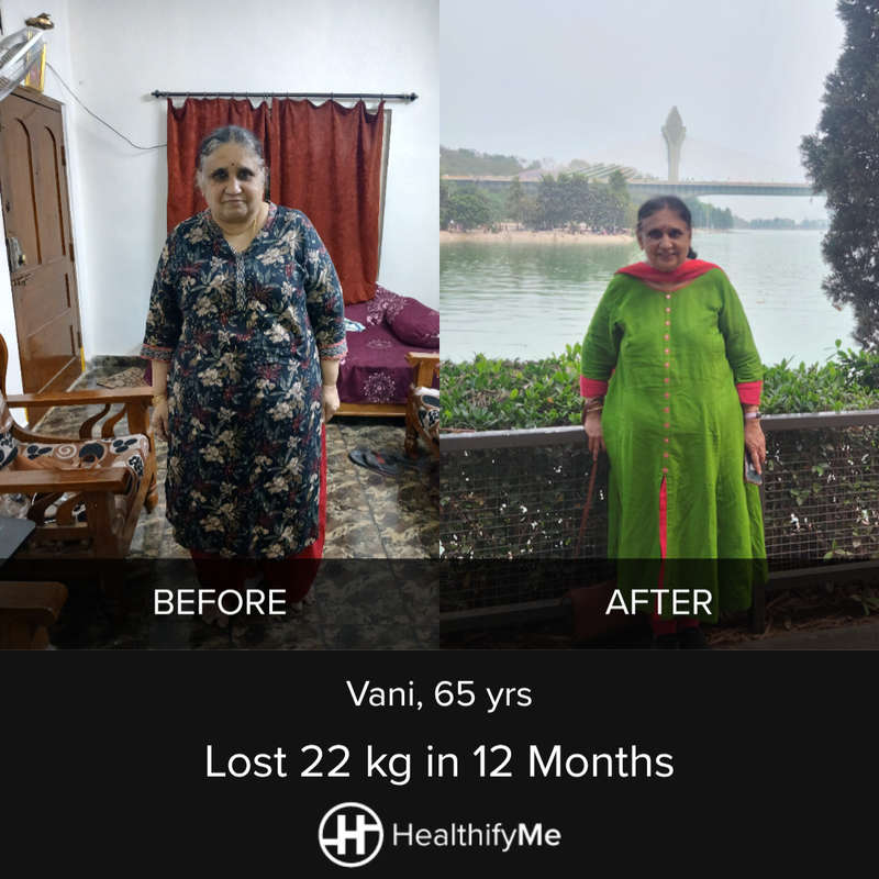 Secunderabad Senior Transformation Story: 22 kg Down in 12 Months