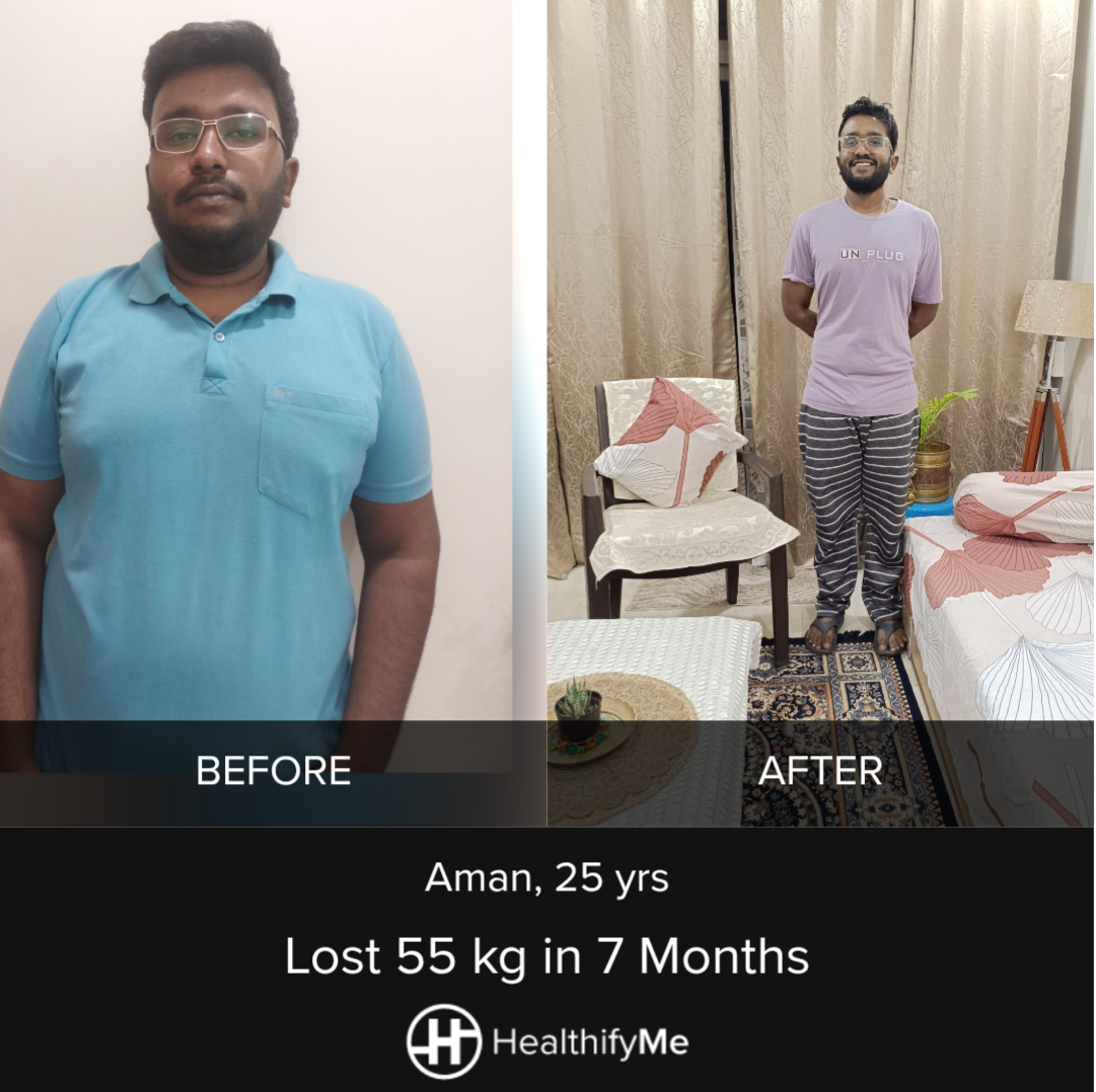 Shivpuri Transformation Story: 55 kg Down in 7 Months