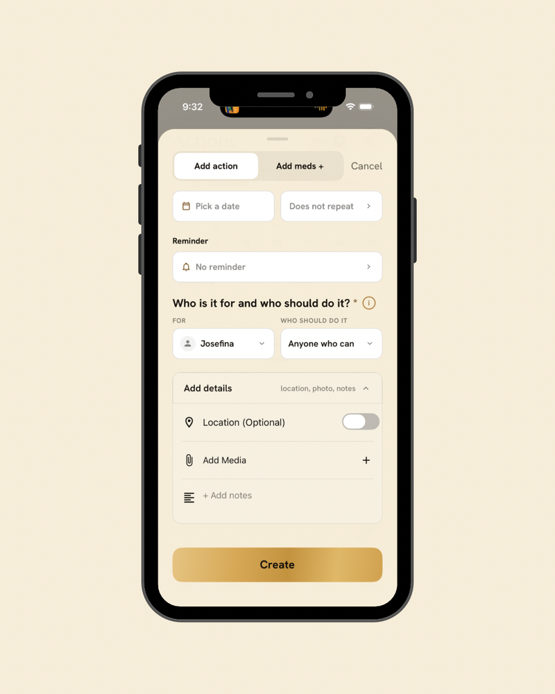 Easily add location, photos, and videos so no details go unnoticed